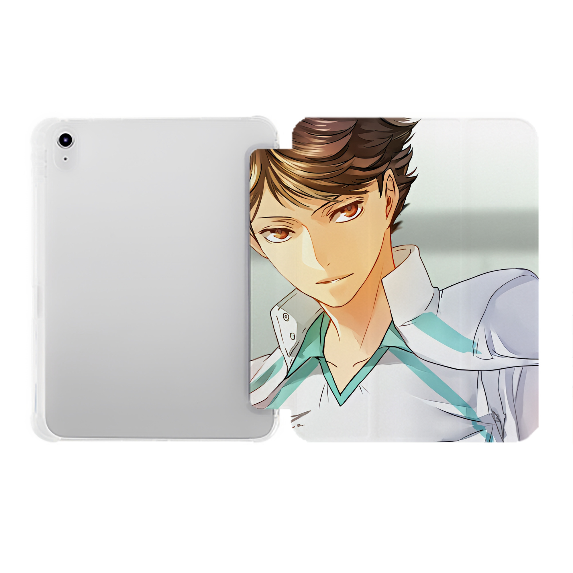 （画像用） ハイキュー!! Haikyu!! IPad ケース ペン収納付き 三つ折りスタンド PUレザー×シリコン 対応機種9.5/10.5/10.9インチ